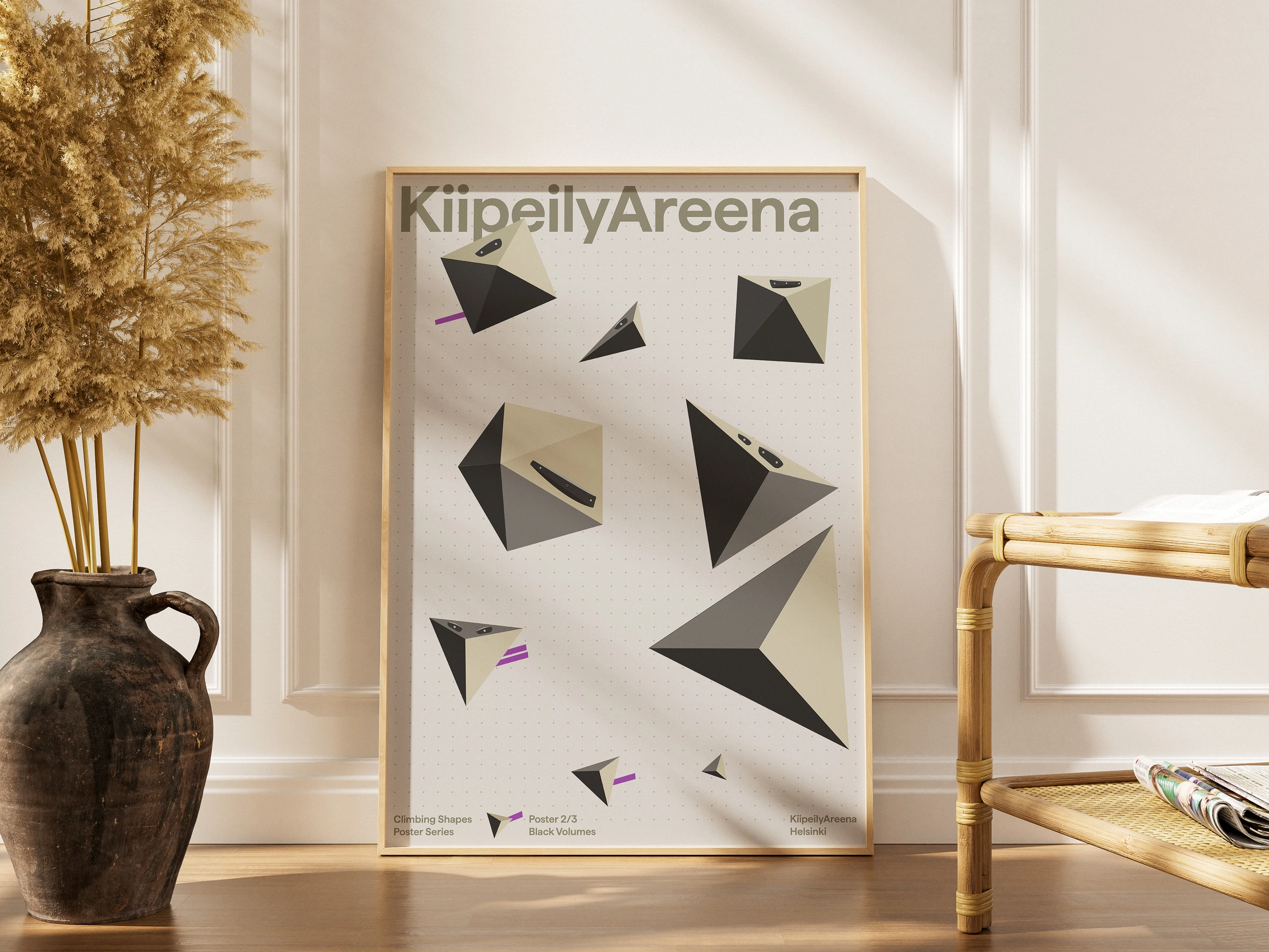Climbing Shapes poster mockup 1