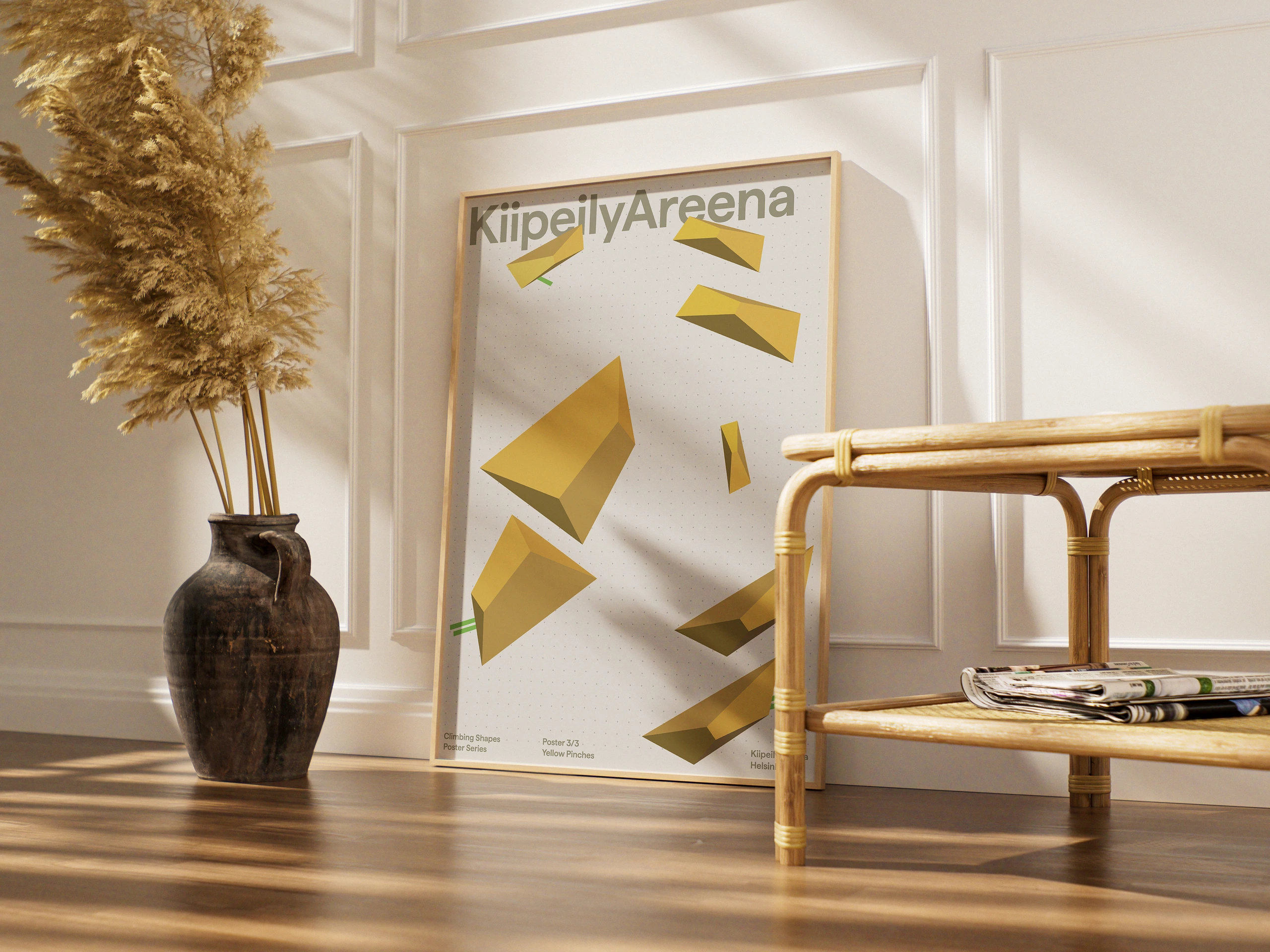 Climbing Shapes poster mockup 2