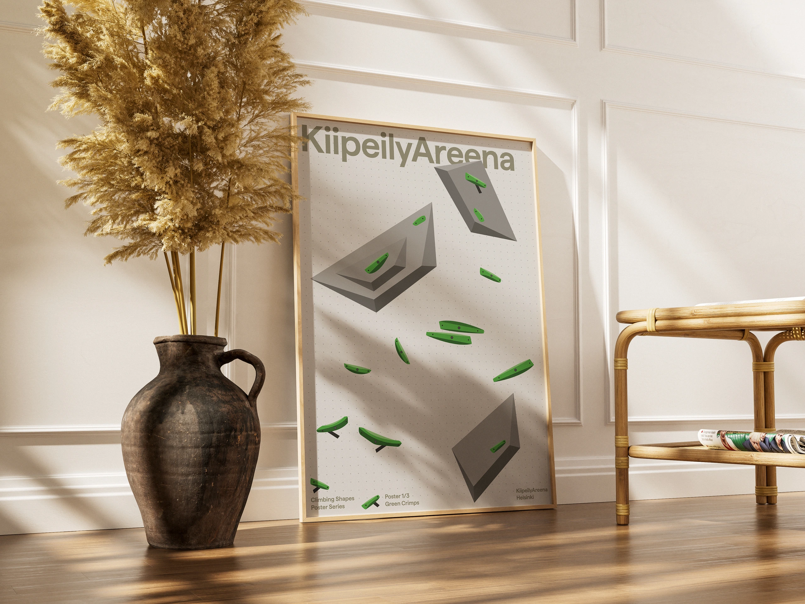 Climbing Shapes poster mockup 3