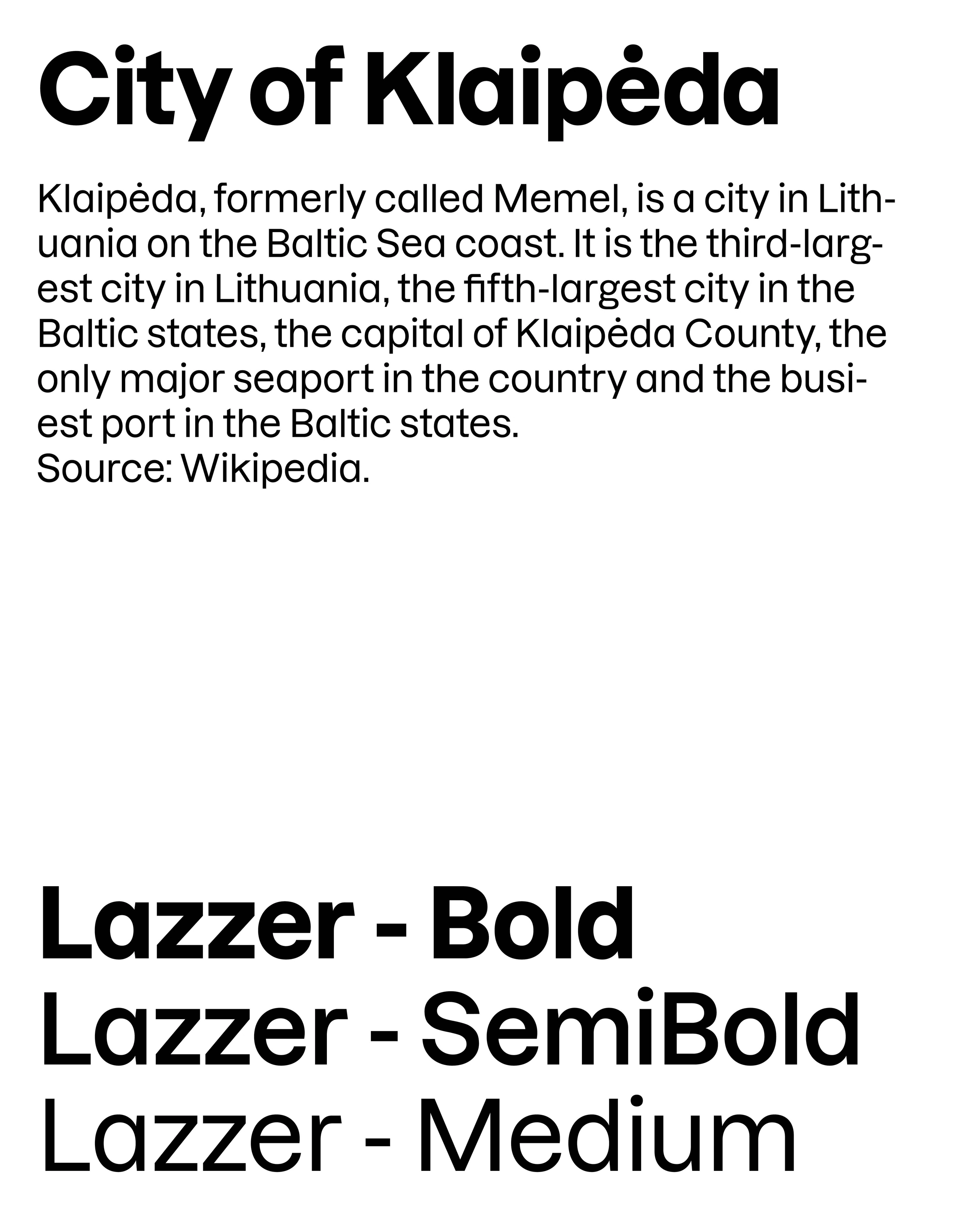 Logo for the city of Klaipėda — gallery image 3